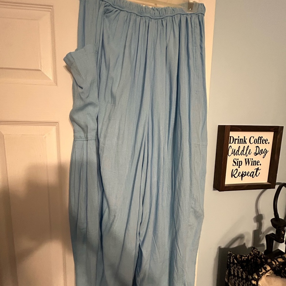 free people quinn pants baby blue size small